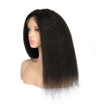 Brazilian Remy Kinky Straight Lace Front Wig