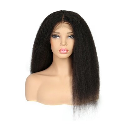 Brazilian Remy Kinky Straight Lace Front Wig