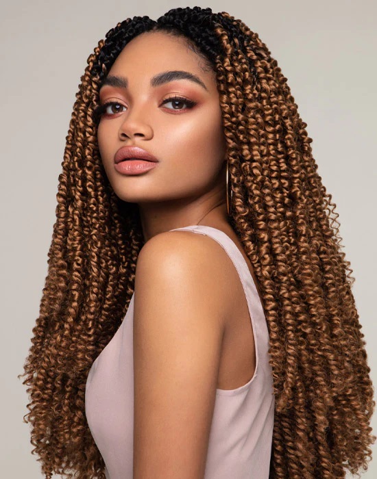 Passion Twist Hair – 45,7 Cm Langes Häkelhaar, 6er Pack, Wasserwellig & Pflegeleicht