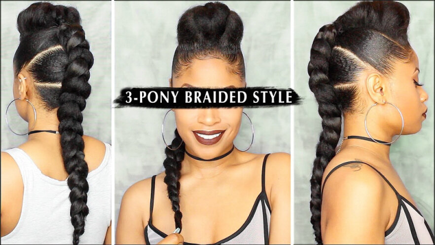3-PONY BRAIDED STYLE