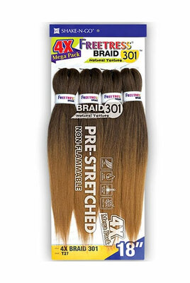 Freetress Braid Pre-Stretched 4X Mega Pack 301 18 inch