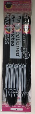 Janet Collection Nala Tress 3X EZ SPLIT Pre-Sectioned Pre-Stretched 48 inch 3pcs