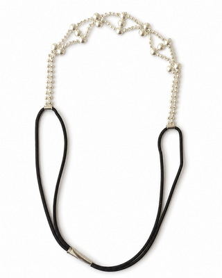 Zilverkleurige Haarketting