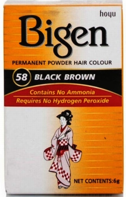 Bigen Powder Hair Color Black Brown 6g