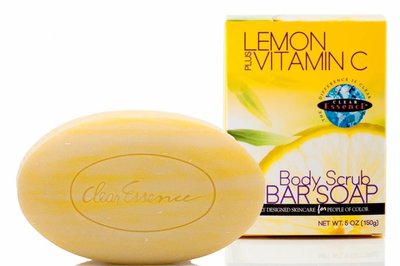 Clear Essence Lemon Plus Vitamin C Body Soap Scrub 150g