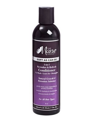 The Mane Choice Soft As Can Be Revitalize & Refresh 3-in-1 Co-Wash, Leave In, Detangler 226.8ml