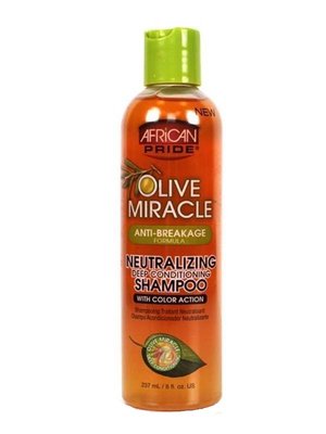 African Pride Olive Miracle Anti-Breakage Neutralizing Deep Conditioning Shampoo 237ml