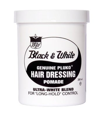 Black & White Genuine Pluko Hair Dressing Pomade 200ml