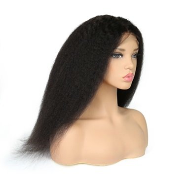 Brazilian Remy Kinky Straight Lace Front Wig