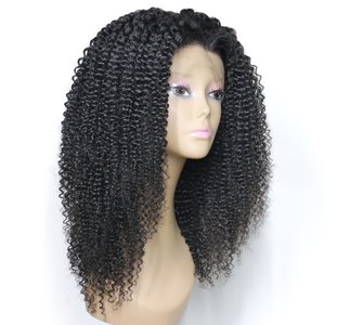 Brazilian Remy Kinky Curly Lace Front Wig