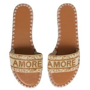 Amore Damesslippers met Kraaltjes