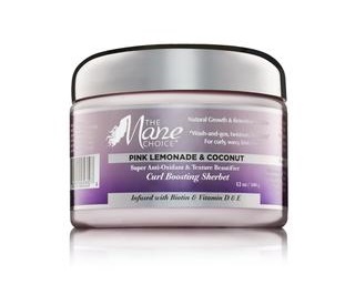 The Mane Choice Pink Lemonade and Coconut Super Anti-Oxidant and Texture Beautifier Curl Boosting Sherbet 340g