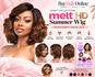 Janet Collection Melt Transparent Swiss Lace HD Summer Wig_